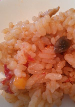 炊飯器で炊く☆赤いチキンライス-レシピのメイン写真