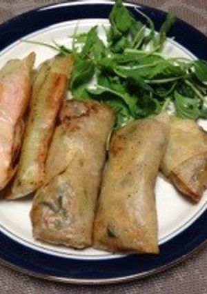 ズッキーニとアスパラベーコンの春巻き＊-レシピのメイン写真