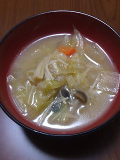 牛脂で節約☆豚汁風味噌汁-レシピのメイン写真