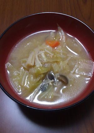 牛脂で節約☆豚汁風味噌汁-レシピのメイン写真