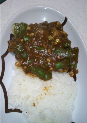 ほたてコーンささげカレー-レシピのメイン写真