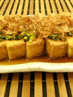 絹厚揚げのフワカリ焼き♪にんにくネギダレ-レシピのメイン写真
