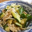 たたききゅうりと豚肉の中華風♪