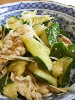 たたききゅうりと豚肉の中華風♪-レシピのメイン写真