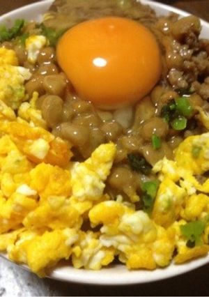 そぼろ納豆！スタミナ丼♪-レシピのメイン写真