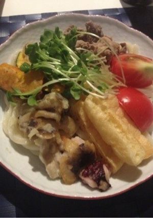 ぶっかけうどん〜季節野菜のフリッター〜-レシピのメイン写真