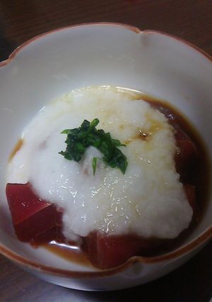 大根おろし入りのマグロのやまかけ-レシピのメイン写真