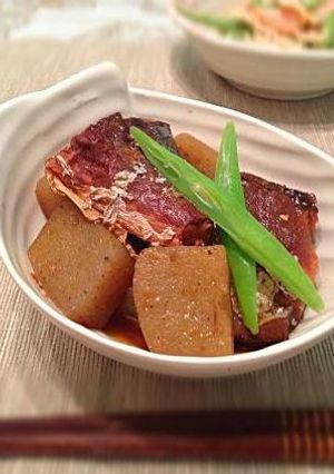 100均鯖缶で☆鯖とこんにゃくの煮込み-レシピのメイン写真
