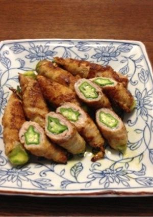 オクラの簡単スパイシー肉巻き-レシピのメイン写真