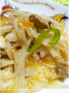 あんかけ素麺♪パリパリ焼いて-レシピのメイン写真