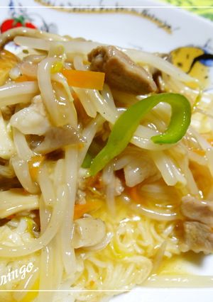あんかけ素麺♪パリパリ焼いて-レシピのメイン写真