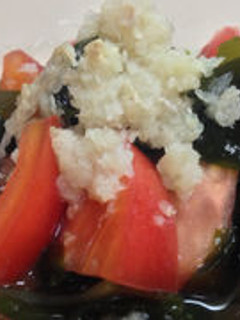 とまと&わかめの酢の物-レシピのメイン写真
