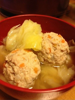 フワフワ肉団子とキャベツのスープ-レシピのメイン写真