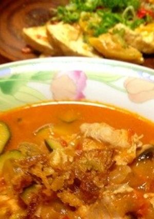 簡単*✰夏野菜たっぷりトマトスープ-レシピのメイン写真