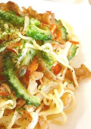 ゴーヤの塩焼きそば-レシピのメイン写真