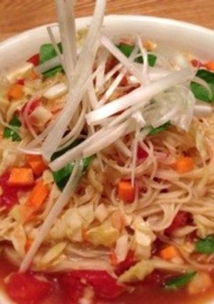 麺つゆとバルサミコの冷製パスタ-レシピのメイン写真