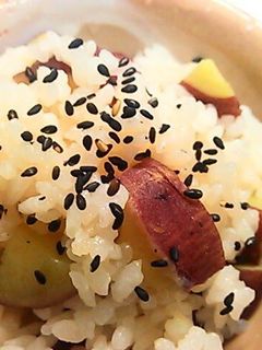 ヘルシーさつま芋の炊き込みごはん-レシピのメイン写真