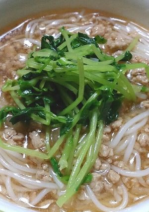 鶏そぼろ☆あんかけそうめん-レシピのメイン写真
