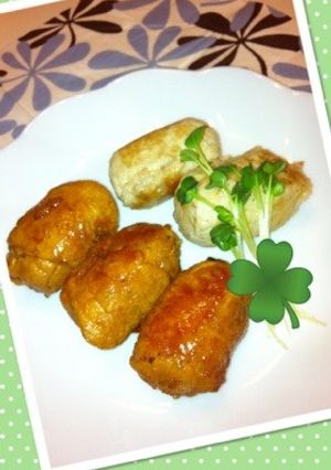 2種の肉巻きおにぎり＊醤油味と塩味＊-レシピのメイン写真