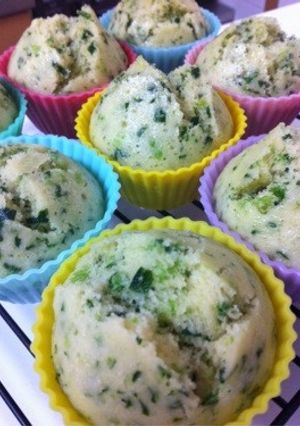 HMでほうれん草と豆乳の蒸しパン-レシピのメイン写真