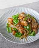 ご飯に合う！ぶりとピーマンの生姜醬油炒め