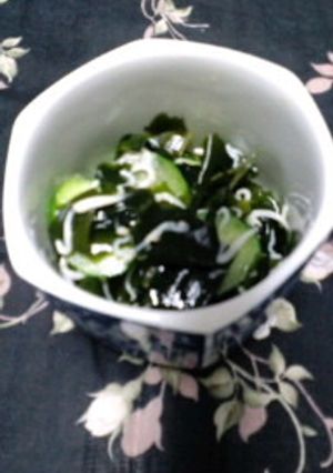 胡瓜とわかめとしらすのポン酢和え-レシピのメイン写真
