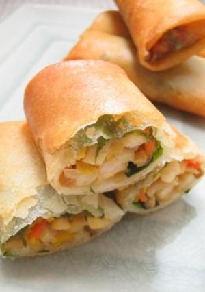 筍と鶏肉の紫蘇春巻き-レシピのメイン写真