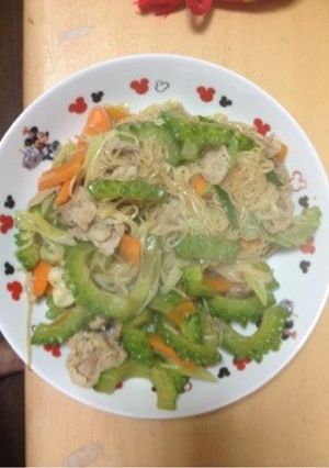 ゴーヤとそうめんのチャンプルー-レシピのメイン写真