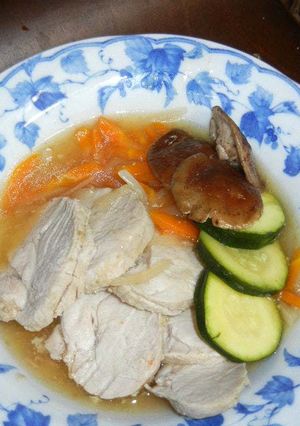 蒸した豚モモ肉の中華あんかけ-レシピのメイン写真