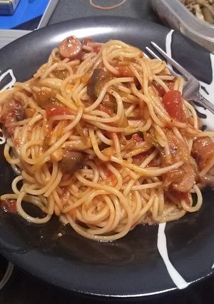 我流トマトパスタ-レシピのメイン写真