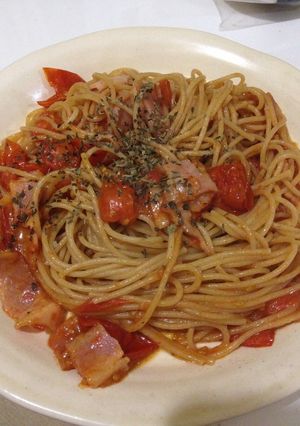 トマトたっぷりパスタ-レシピのメイン写真