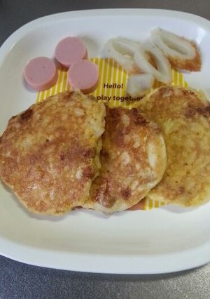 子供大好き☆納豆卵ご飯焼き 離乳食中期-レシピのメイン写真