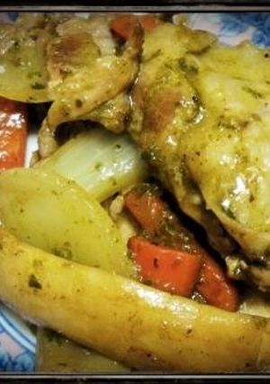豚肉と野菜のバジルソースあえ-レシピのメイン写真