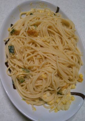 かぼちゃコーンスパゲティ-レシピのメイン写真