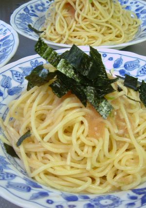 あっという間の冷製たらこスパ-レシピのメイン写真