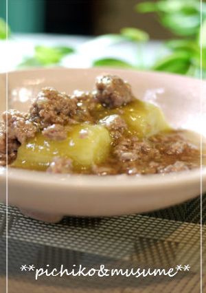 茄子のそぼろあん-レシピのメイン写真