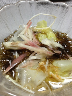 キャベツのおひたしのもずく三杯酢かけ-レシピのメイン写真