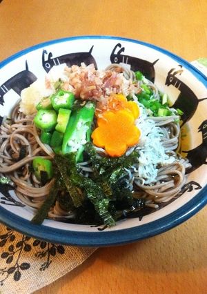 調理は10分✩オクラで簡単！ねばとろ蕎麦-レシピのメイン写真