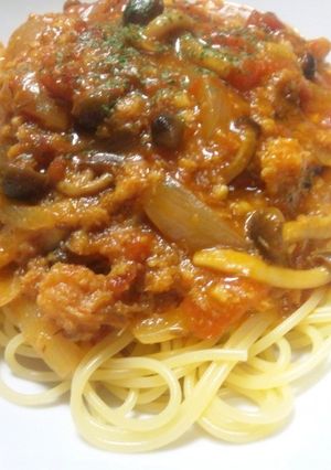 蟹のトマトクリームスパゲッティ-レシピのメイン写真