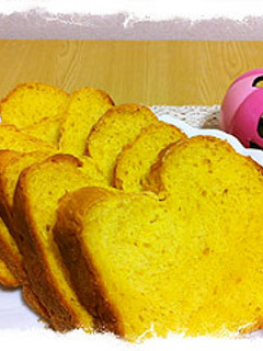 ふわふわ黄色いかぼちゃ食パン100%HB-レシピのメイン写真