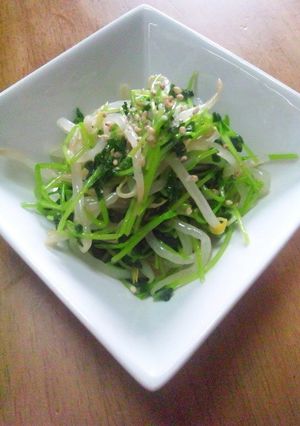 簡単！豆苗ともやしのナムル-レシピのメイン写真