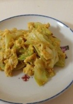 めちゃ簡単‼キャベツの玉子とじ-レシピのメイン写真