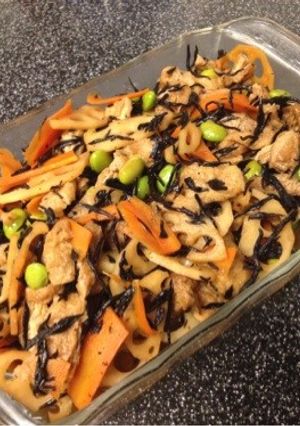 作り置き★お弁当★ひじきと油揚げの簡単煮-レシピのメイン写真