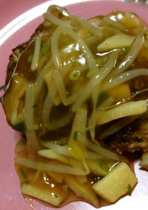 餡かけハンバーグ-レシピのメイン写真