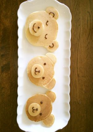 くまさんパンケーキ-レシピのメイン写真