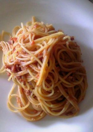 お手軽♪本格的ミートソーススパゲティ-レシピのメイン写真