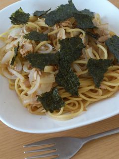 ツナと玉ねぎの和風パスタ-レシピのメイン写真