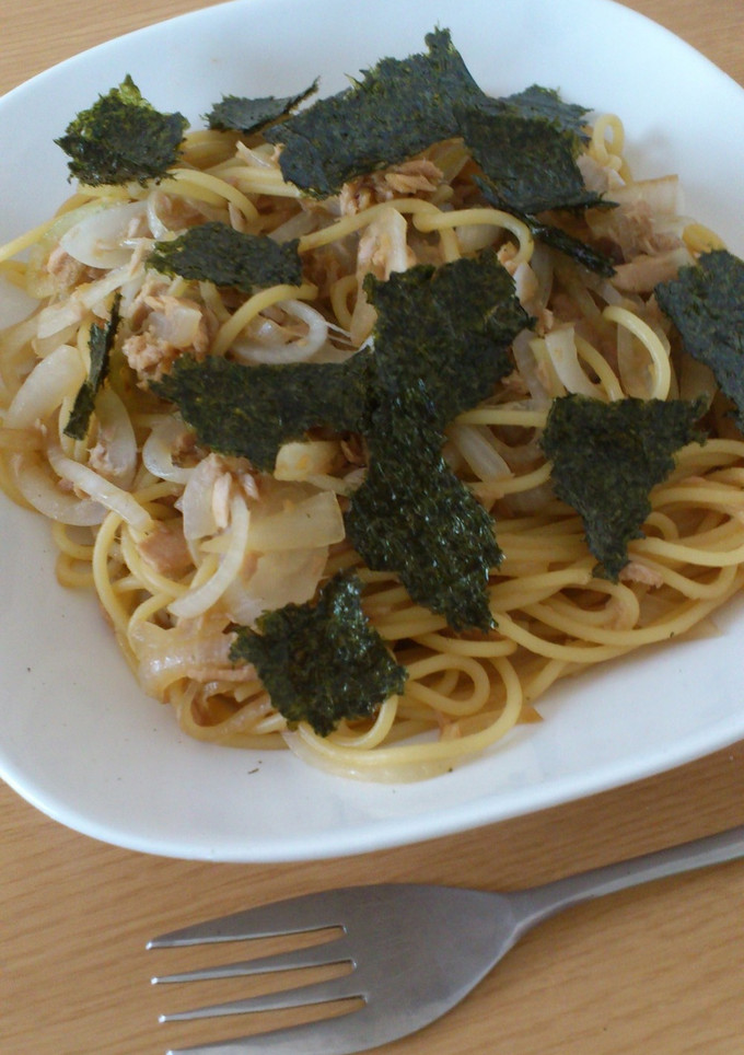 ツナと玉ねぎの和風パスタ-レシピのメイン写真