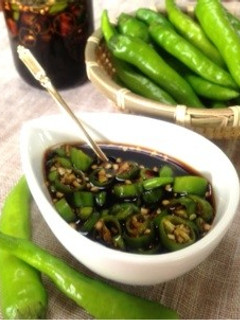 青唐辛子の醤油漬け♬-レシピのメイン写真