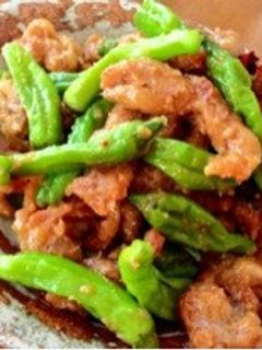 ししとうと豚の竜田揚げの味噌炒め-レシピのメイン写真